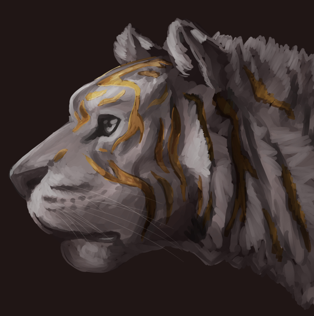 MGUX digital painting tiger